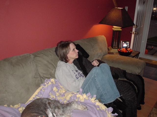 Kari's mom hanging out