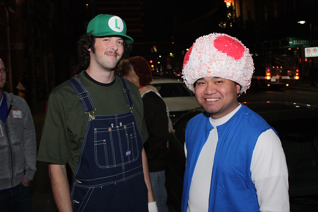 Luigi and Toadstool