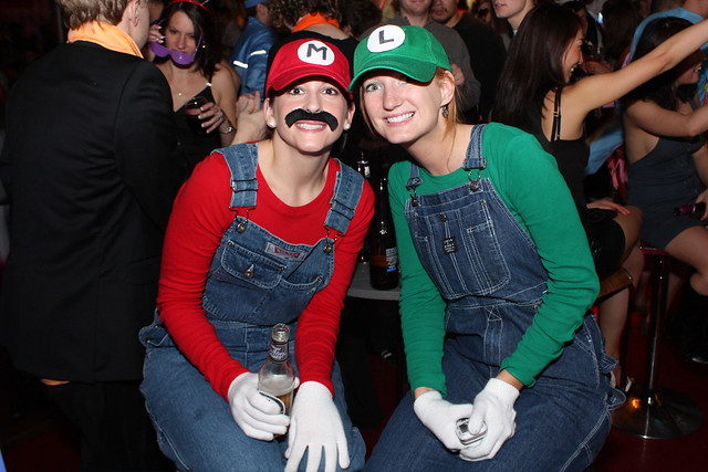 Mario and Luigi at Liars Club