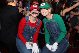 Mario and Luigi at Liars Club