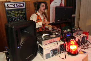 German, playin some tunes