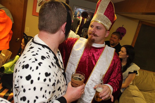 Visiting with Priest Chapman