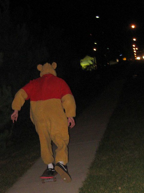 Pooh Skateboarding to Stix