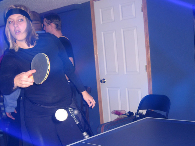 Tara Playing Ping Pong