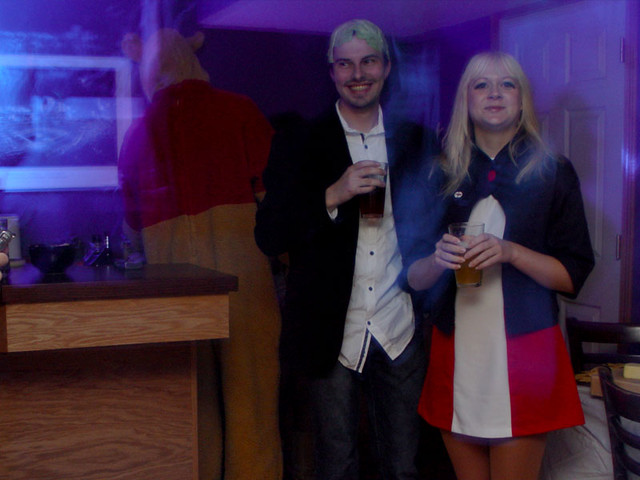 Cabbage Head and Megan the 60s Flight Attendant