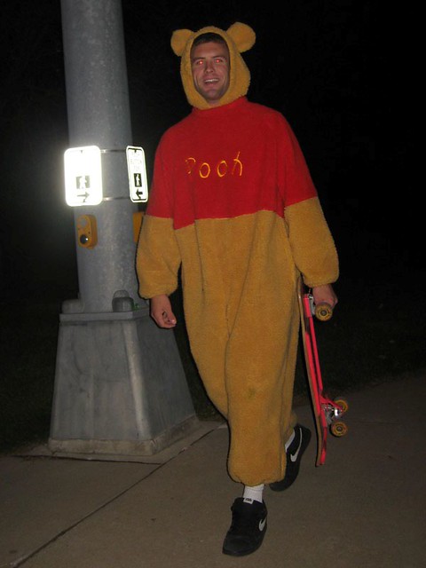 Pooh Skateboarding