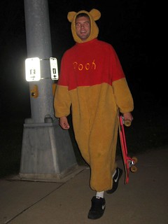 Pooh Skateboarding