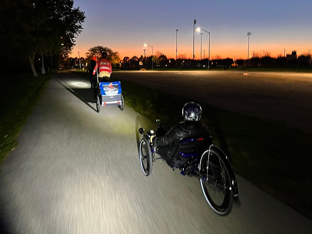 A nice night ride