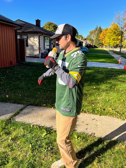 Mitch singing for us