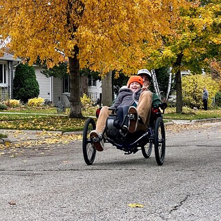Biking - Throwin up the horns