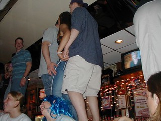 Dancing on the bar @ Chameleon's