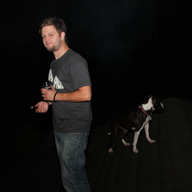 On the roof with Lilly