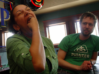 Drea trying to get her fist in her mouth