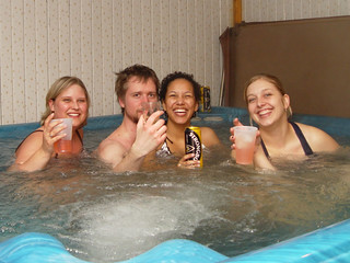 Stacy Denham - In the hot tub