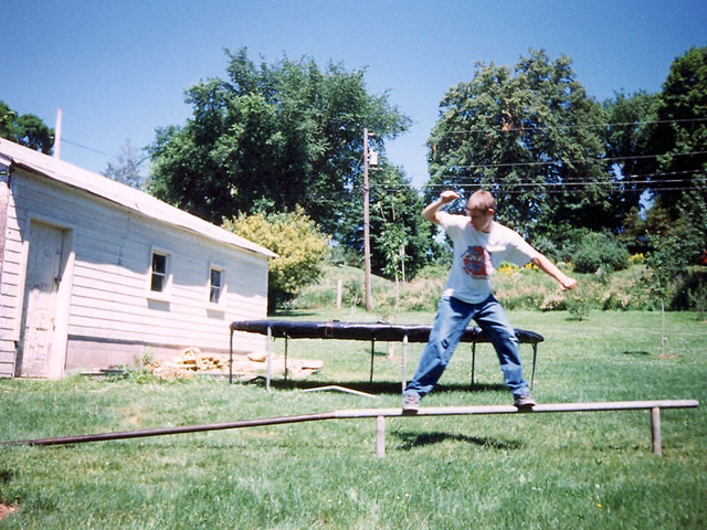 Soaping in the Back Yard