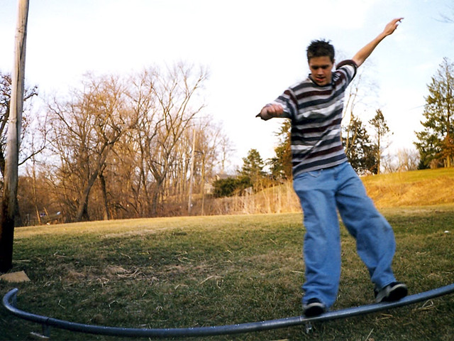 Soaping a Trampoline Rail