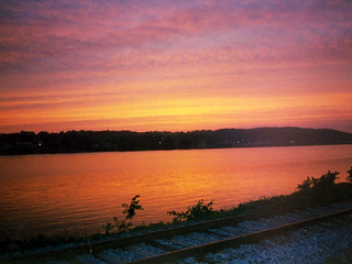 Sunset - Sunset in front of our house