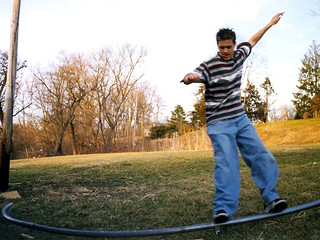 Soaping a Trampoline Rail