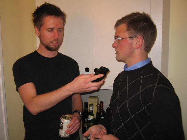 And he told me that it wasn't a sweater party...