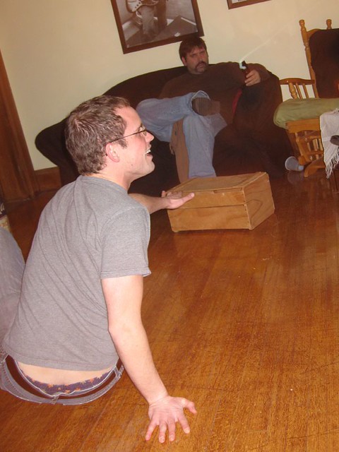 This kid was attempting to break dance