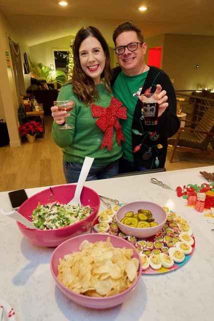 Nick and Nicole brought picked things!