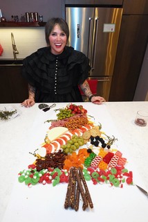 Kari made a Christmas tree of Charcuterie