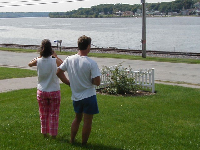 Looking out on the river