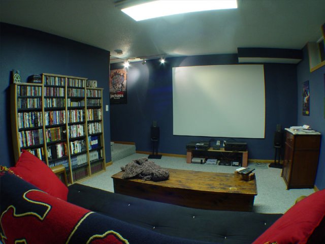 The unfinished Home Theater.  The first thing I need is a component rack...
