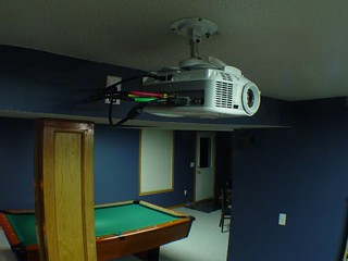 House - Projector, and homemade video cables (which will be wrapped soon.