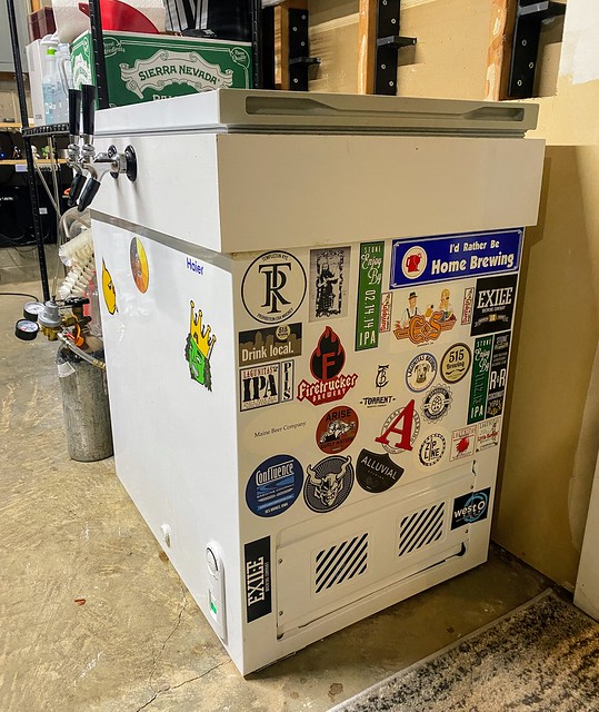 First kegerator stickers