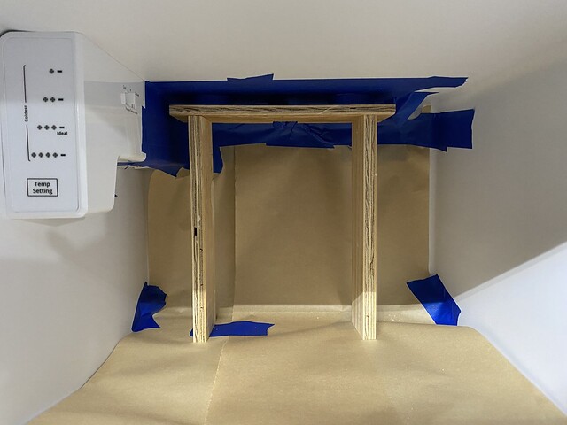 Temp support for the air ducts