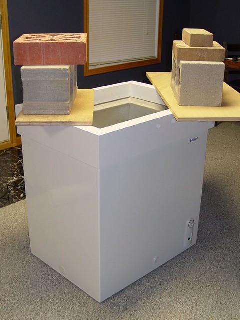 The collar was slightly warped, so I used blocks to weigh it down while the glue dried