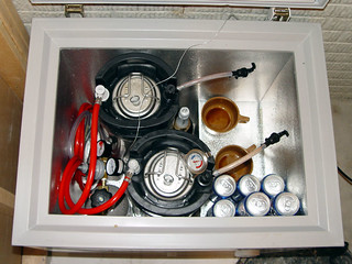 Homebrew - The initial setup with 2 - 5 gallon kegs