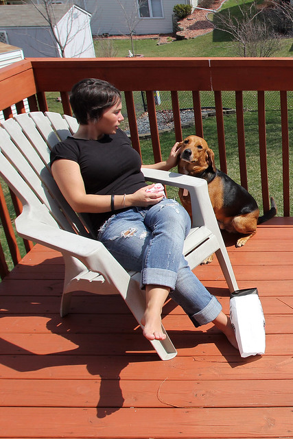 Hanging out on the deck