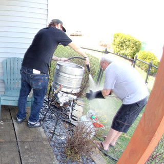 Homebrew - Hosin off the rubber gloves