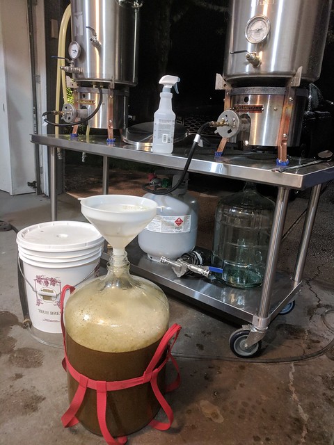 Wort racked