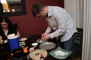 Makin some spring rolls