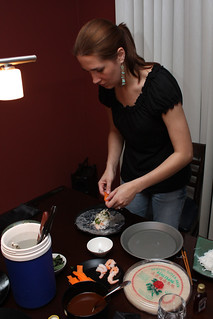 Makin some spring rolls