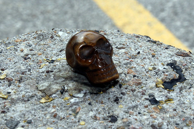 I bought a tiny skull carved out of tiger's eye