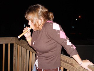 frame - Kari smoking an Ashton