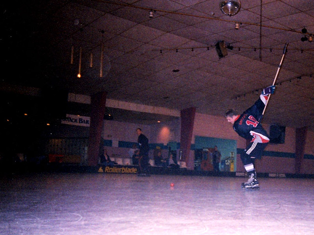 This is the only indoor pic of me playing...