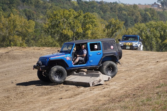 Hung up on the road barriers