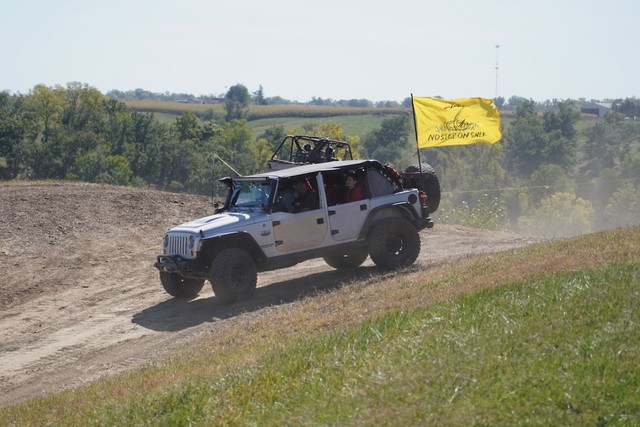 The only political flag that I saw all day was a meme. No Step On Snek