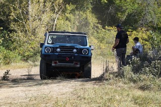 Comin off a steep climb