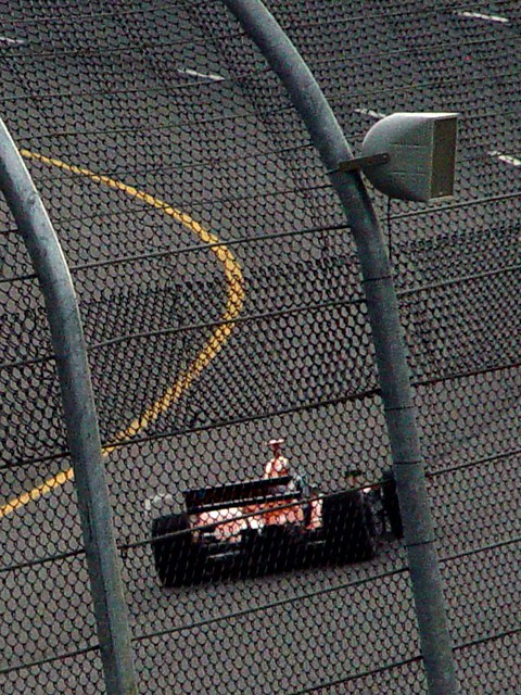 Caught a vapor trail coming off the left side of the wing