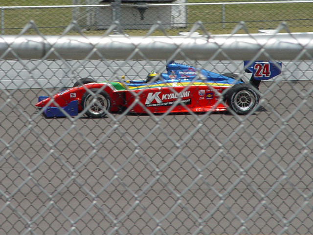 Pro Series on the back straight