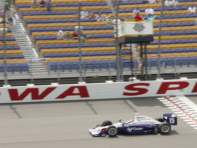 Buddy Rice at the Iowa Speedway