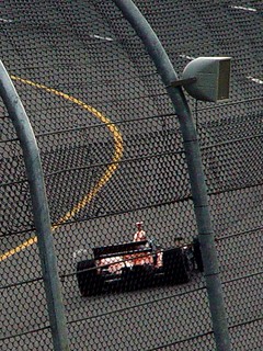 Caught a vapor trail coming off the left side of the wing