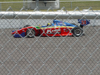 Pro Series on the back straight