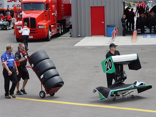 Taking parts to the track